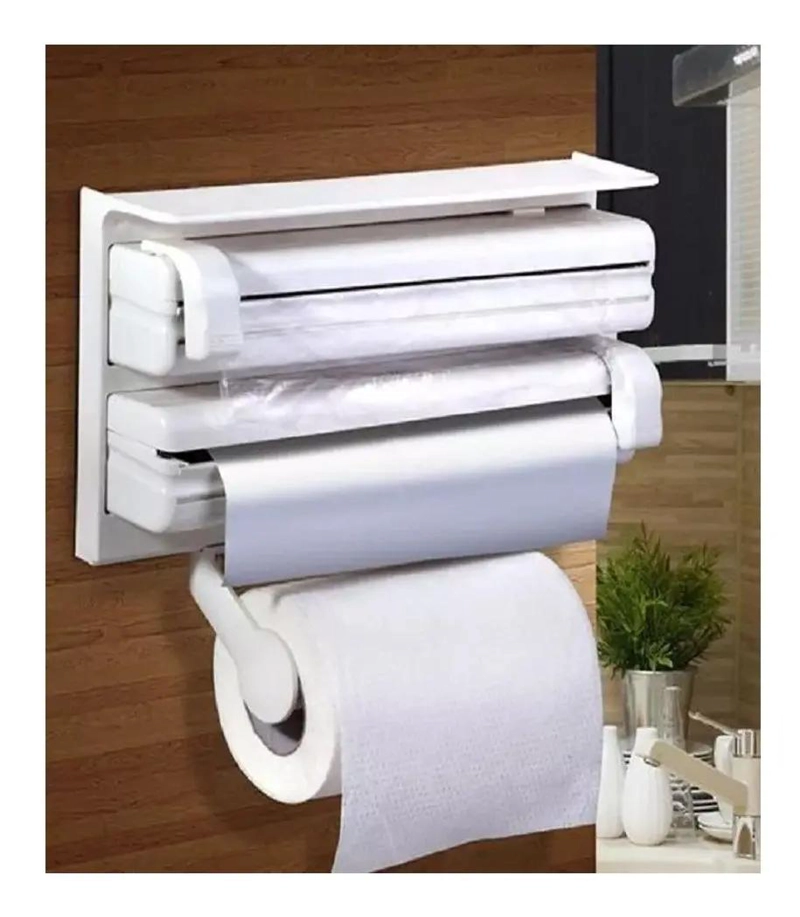 DISPENSADOR TRIPLE DE PAPEL ALUMINIO PARA COCINA - 6