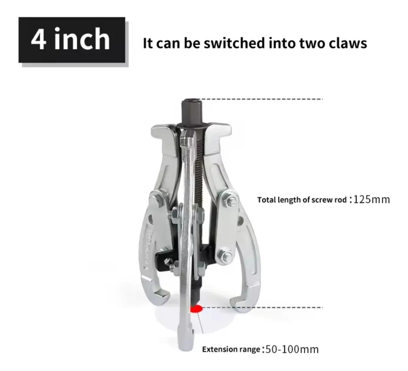 EXTRACTOR UNIVERSAL DE 4 PULGADAS CON 3 GARRAS PARA MECANICA - 3