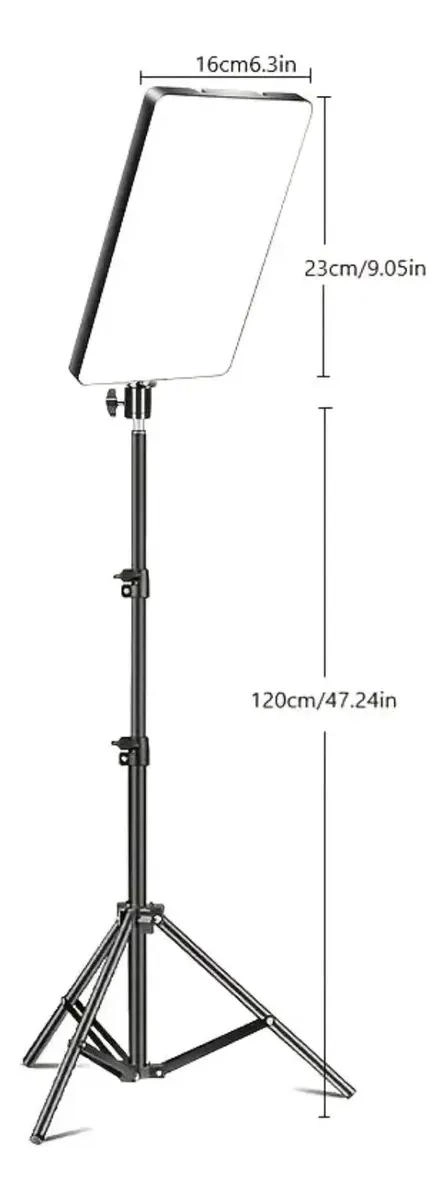 PANEL DE ILUMINACION LED REGULABLE CON TRIPODE PARA FOTOGRAFIA - 2