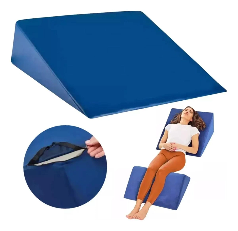 ALMOHADA TERAPE UTICA EN FORMA DE CUÑA PARA SOPORTE Y ALIVIO POSTURAL - 1