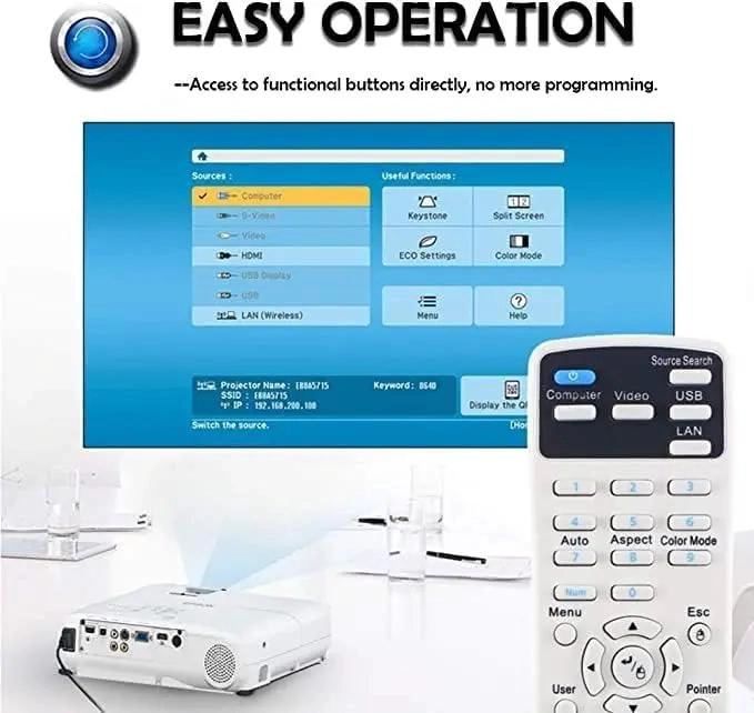 CONTROL REMOTO UNIVERSAL PARA PROYECTORES EPSON - 6