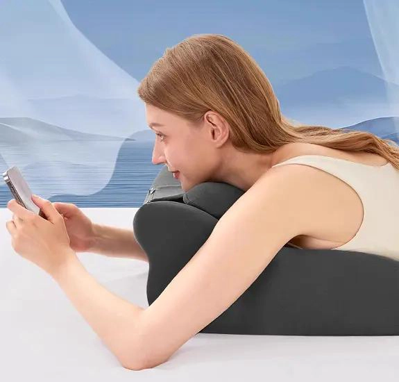 ALMOHADA ERGONOMICA DE ESPUMA VISCOELASTICA PARA SOPORTE DE PIERNAS Y RODILLAS - 10