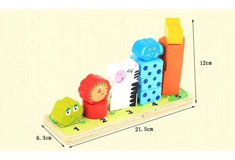 JUEGO DE APILAMIENTO DIDACTICO DE MADERA PARA NIÑOS - 5