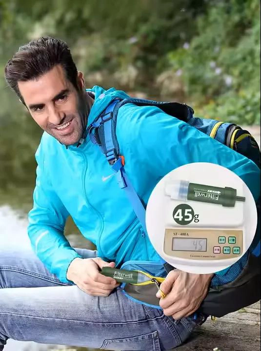 FILTRO DE AGUA PORTATIL PARA CAMPING Y AVENTURAS AL AIRE LIBRE - 1