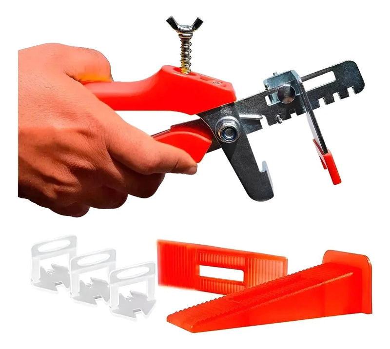 PACK DE 100 CLIPS NARANJAS DE PLASTICO - 1
