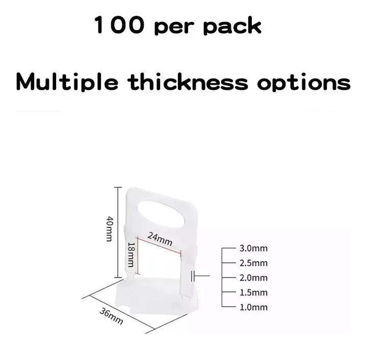 PACK DE 100 CLIPS NARANJAS DE PLASTICO - 6