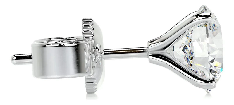 AROS DE PLATA 925 CON CIRCON BRILLANTE DISEÑO MINIMALISTA - 4