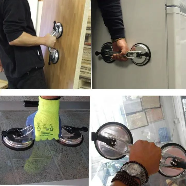 VENTOSA DOBLE SUCCIONADORA PARA VIDRIOS Y SUPERFICIES PLANAS - 9