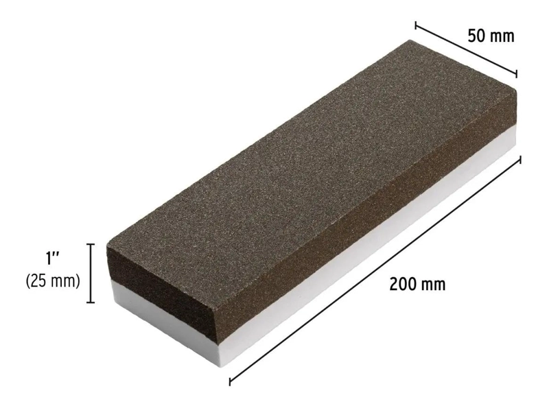 PIEDRA DE AFILAR Y ASENTAR DE OXIDO DE ALUMINIO 152X50 MM - 2