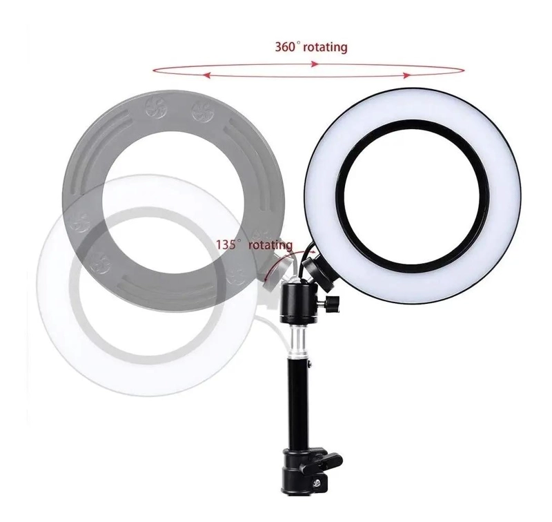 ILUMINADOR LED ANILLO ARO LUZ PARA FOTOGRAFIA Y MAQUILLAJE - 2