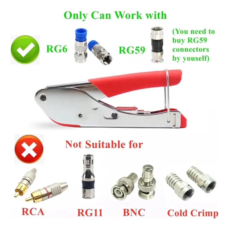KIT CRIMPEADORA Y PELA CABLE COAXIAL RG6 - 3