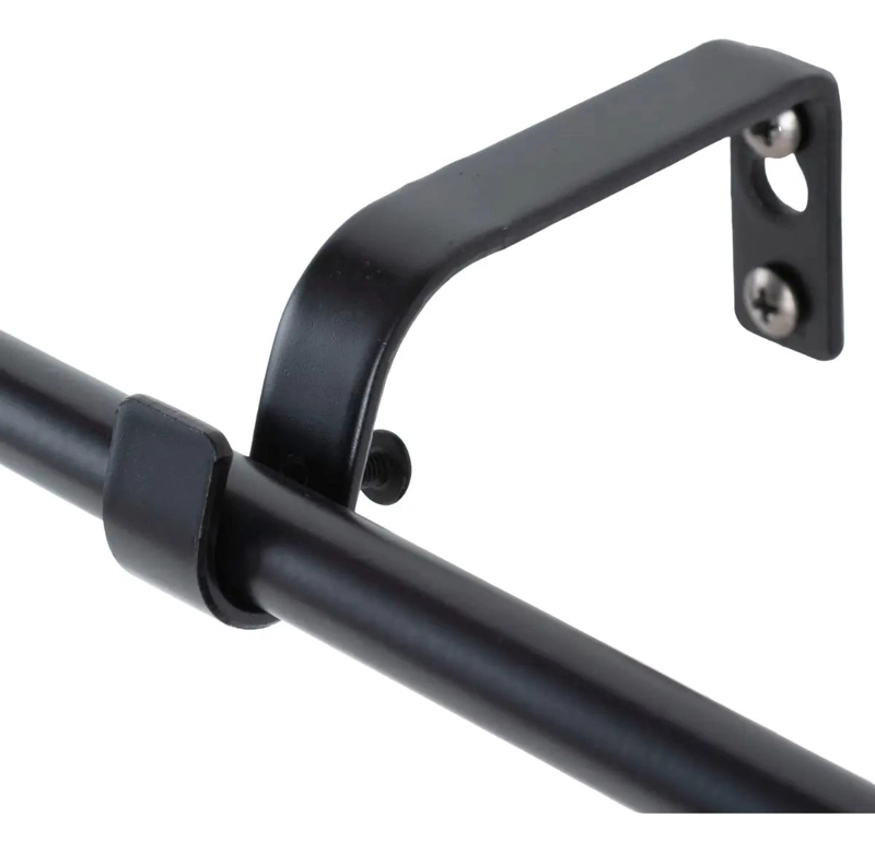 SET EXTENSIBLE DE METAL 120-200 CM COLOR NEGRO CON TERMINALES - 2