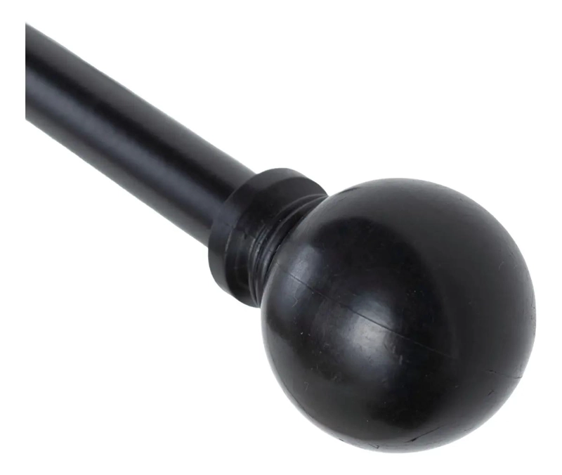 SET EXTENSIBLE DE METAL 120-200 CM COLOR NEGRO CON TERMINALES - 4