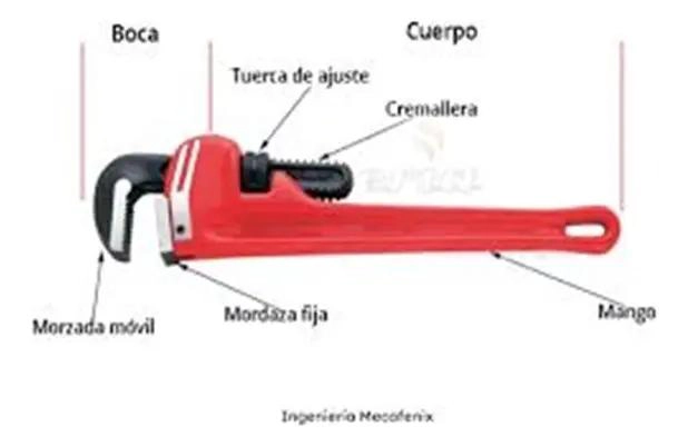 LLAVE AJUSTABLE DE 12 PULGADAS PARA TUBERIAS Y CAÑERIAS - 4