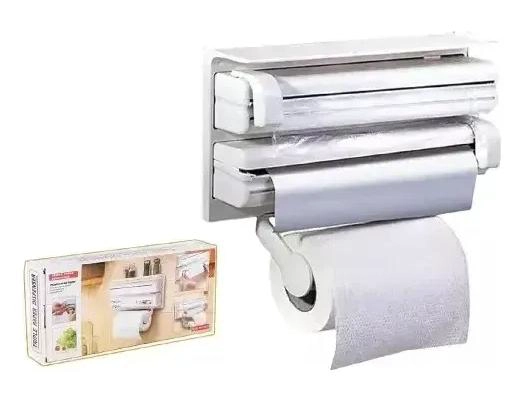 DISPENSADOR MULTIFUNCIONAL 4 EN 1 PARA PAPEL DE COCINA Y ALUMINIO - 2