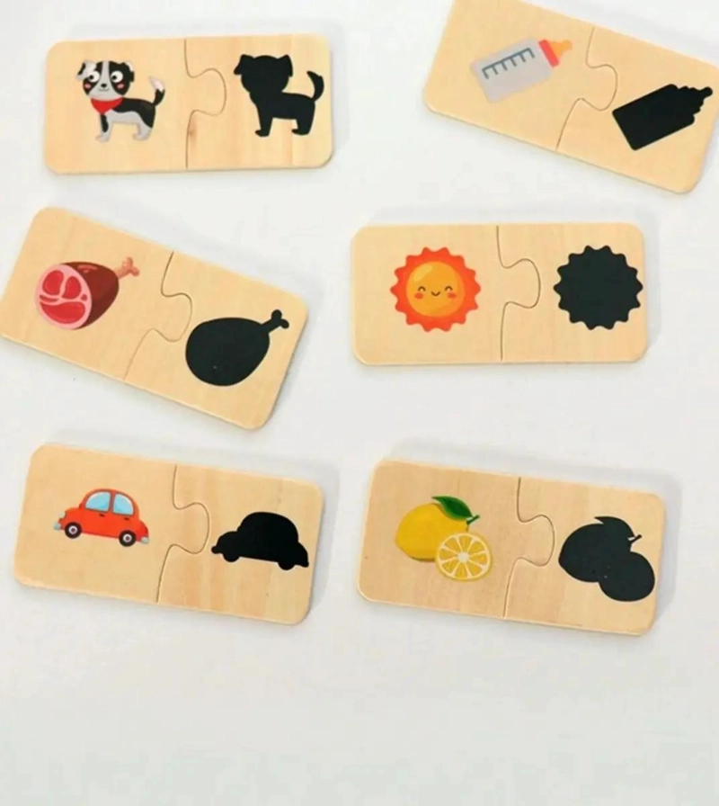 PUZZLE DIDACTICO DE MADERA PARA NIÑOS CON ANIMALES COLORIDOS - 1