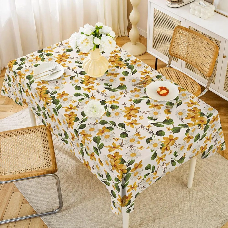 MANTEL RECTANGULAR IMPERMEABLE 140X220 CM DISEÑO GEOME TRICO - 3