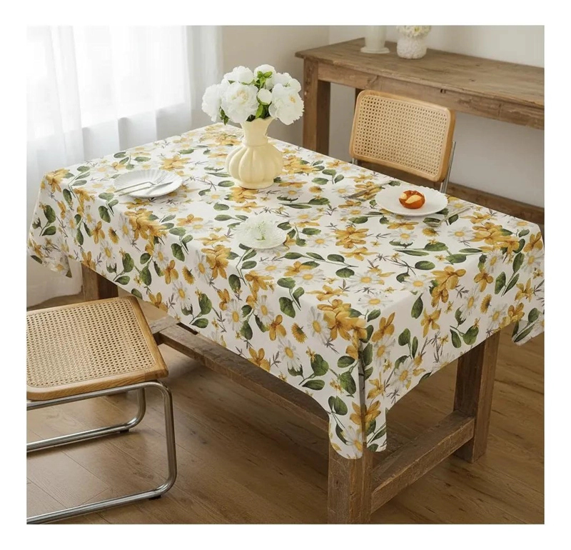 MANTEL RECTANGULAR IMPERMEABLE 140X220 CM DISEÑO GEOME TRICO - 5