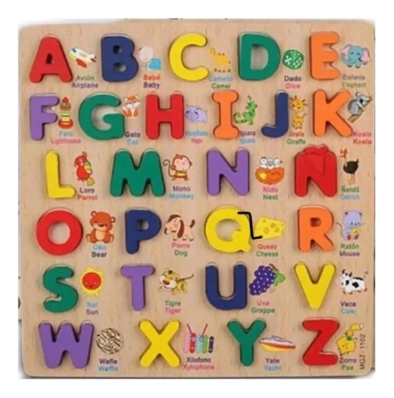 ROMPECABEZAS DIDACTICO ABECEDARIO DE MADERA PARA NIÑOS - 5