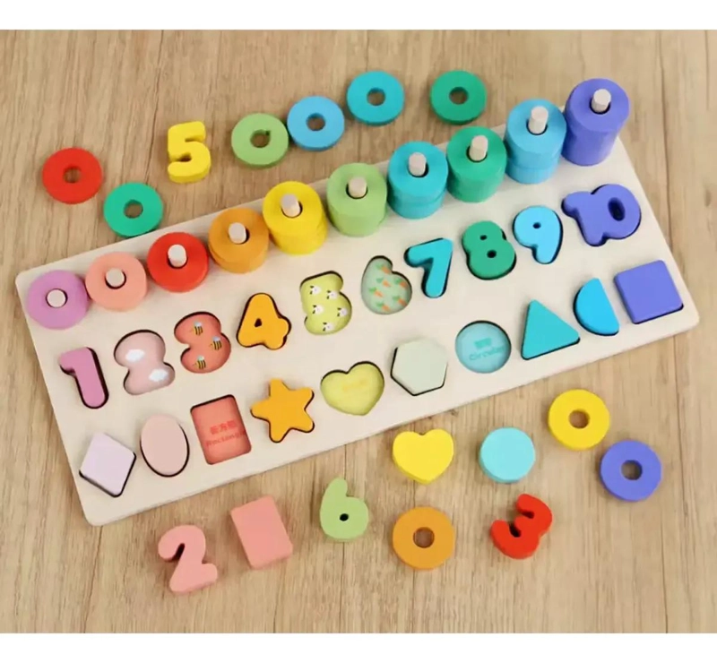 ROMPECABEZAS DE MADERA MONTESSORI PARA MOTRICIDAD FINA - 3