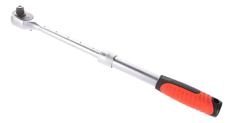 LLAVE CHICHARRA TELESCOPICA 1/2 CROMO VANADIO COLOR ROJO - 2