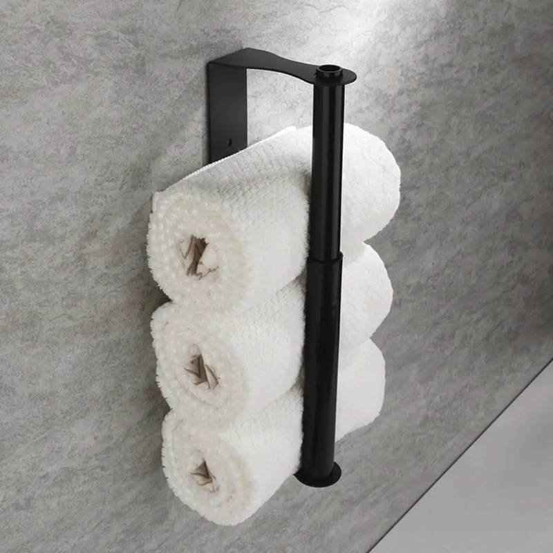SOPORTE DE PAPEL DE COCINA ACERO INOXIDABLE SIN TALADRO - 6