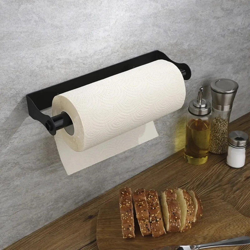 SOPORTE DE PAPEL DE COCINA ACERO INOXIDABLE SIN TALADRO - 7