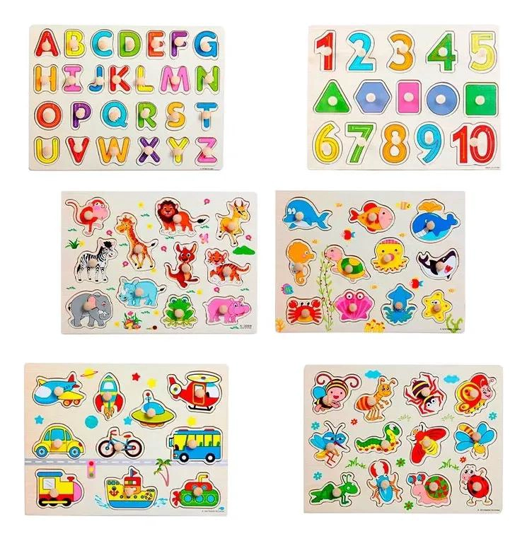 7 PUZZLES EDUCATIVOS PARA NIÑOS CON DISEÑOS VARIADOS - 7