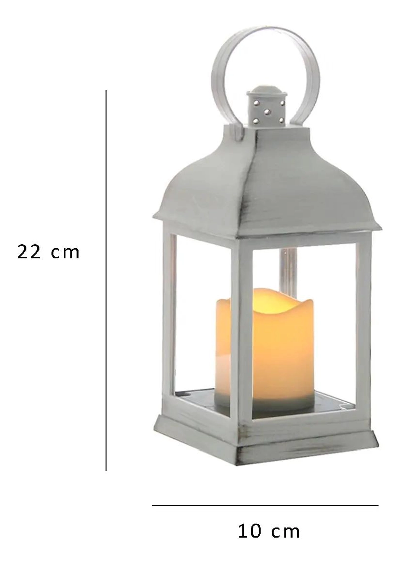 FANAL DE ILUMINACION DECORATIVA LED VINTAGE EN COLOR BLANCO - 2