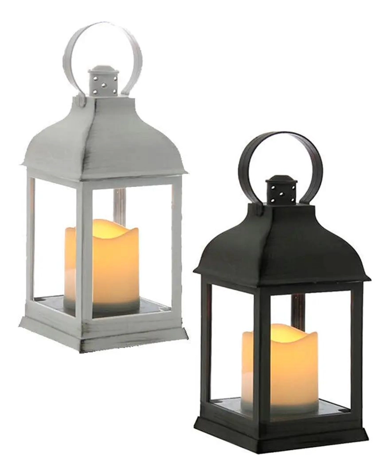 FANAL DE ILUMINACION DECORATIVA LED VINTAGE EN COLOR BLANCO - 4