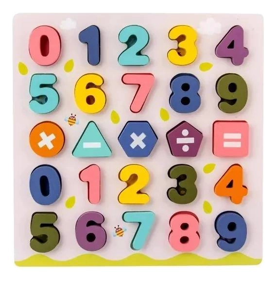PUZZLE EDUCATIVO DE NUMEROS Y OPERACIONES MATEMATICAS PARA NIÑOS - 1