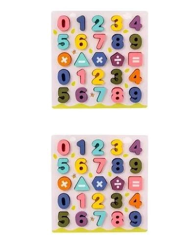 PUZZLE EDUCATIVO DE NUMEROS Y OPERACIONES MATEMATICAS PARA NIÑOS - 2