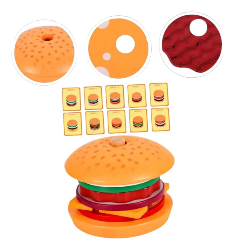 JUEGO DE ENCAJE DE MADERA CON ALIMENTOS PARA NIÑOS - 2