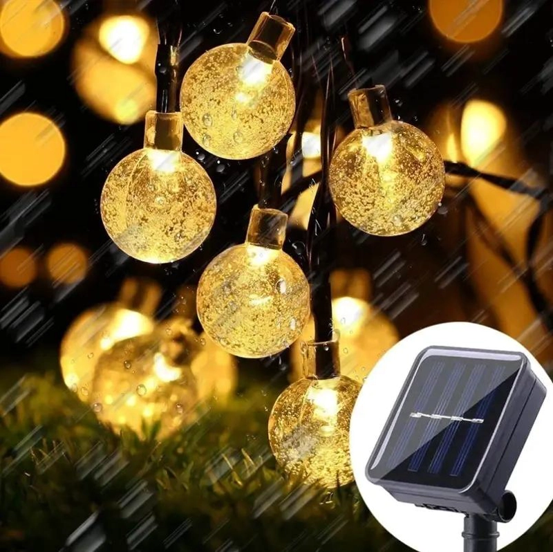 CADENA DE LUCES SOLARES DE 80 LED PARA JARDIN Y EVENTOS - 1