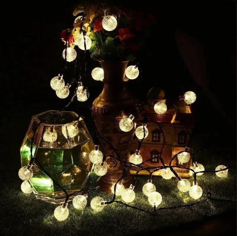 CADENA DE LUCES SOLARES DE 80 LED PARA JARDIN Y EVENTOS - 5