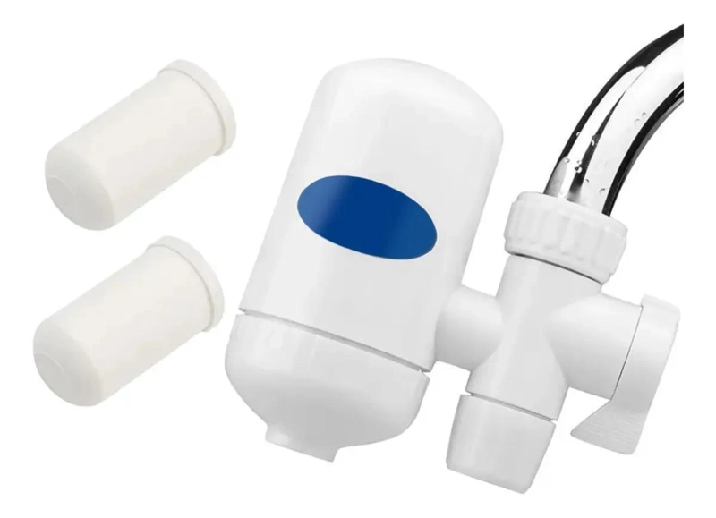 FILTRO PURIFICADOR DE AGUA PARA LLAVE DE COCINA CON DOBLE FILTRACION - 1