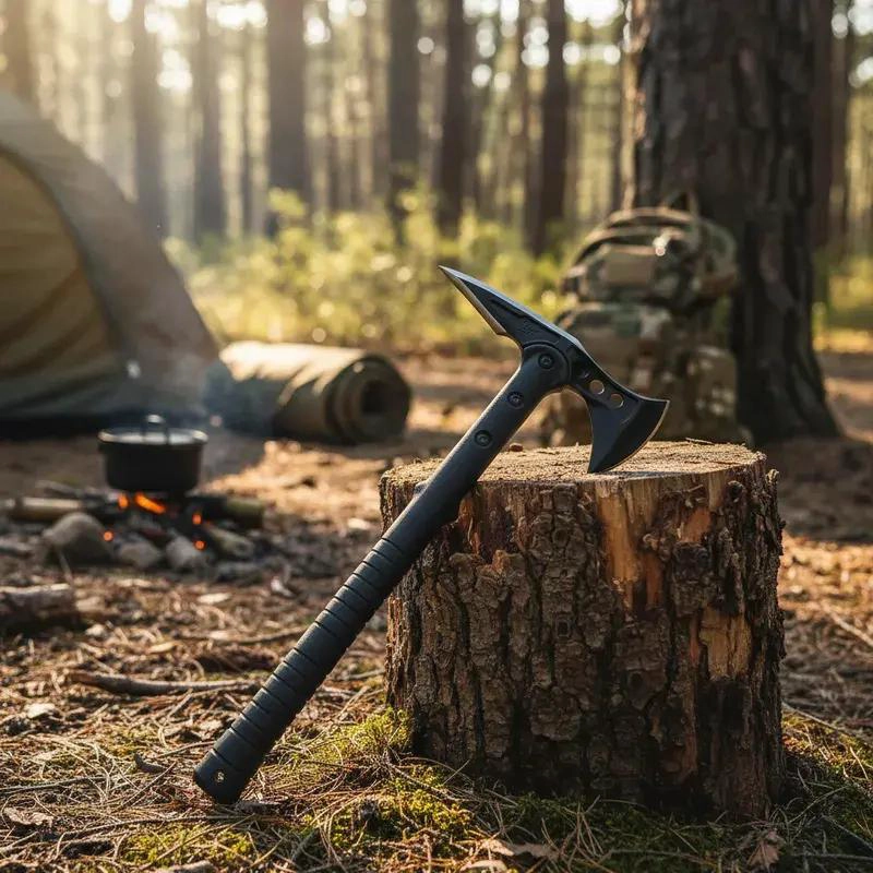 HACHA DE SUPERVIVENCIA PARA CAZA Y CAMPING - 4