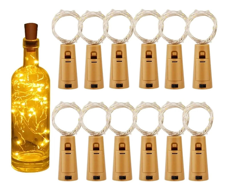 PACK DE 12 LUCES DE ALAMBRE MICRO LED PARA DECORACION - 1