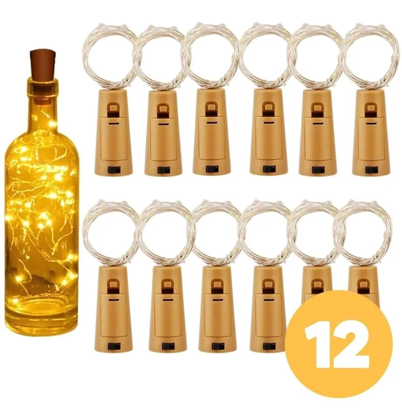 PACK DE 12 LUCES DE ALAMBRE MICRO LED PARA DECORACION - 2