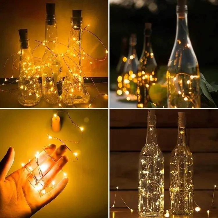 PACK DE 12 LUCES DE ALAMBRE MICRO LED PARA DECORACION - 3