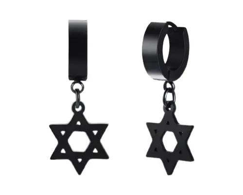 AROS PIERCING ESTRELLA DE DAVID EN ACERO INOXIDABLE - 1