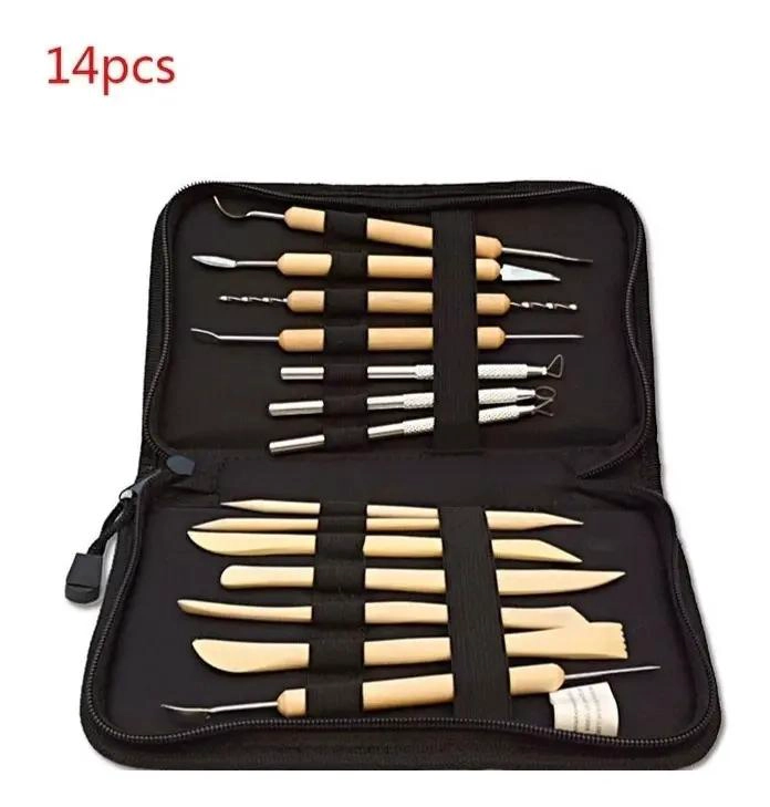 JUEGO DE 14 HERRAMIENTAS PARA ARCILLA Y CERAMICA - 2