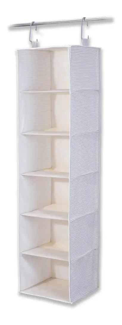 ORGANIZADOR COLGANTE PARA CLOSET CON 6 COMPARTIMENTOS PLEGABLE - 2