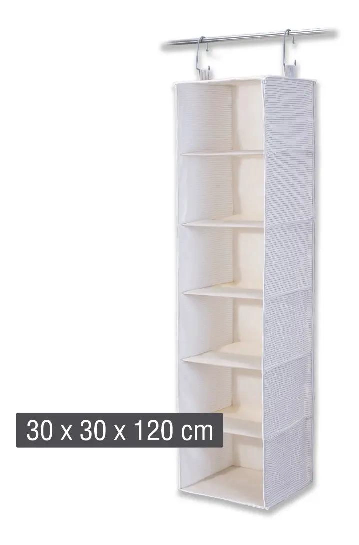 ORGANIZADOR COLGANTE PARA CLOSET CON 6 COMPARTIMENTOS PLEGABLE - 3