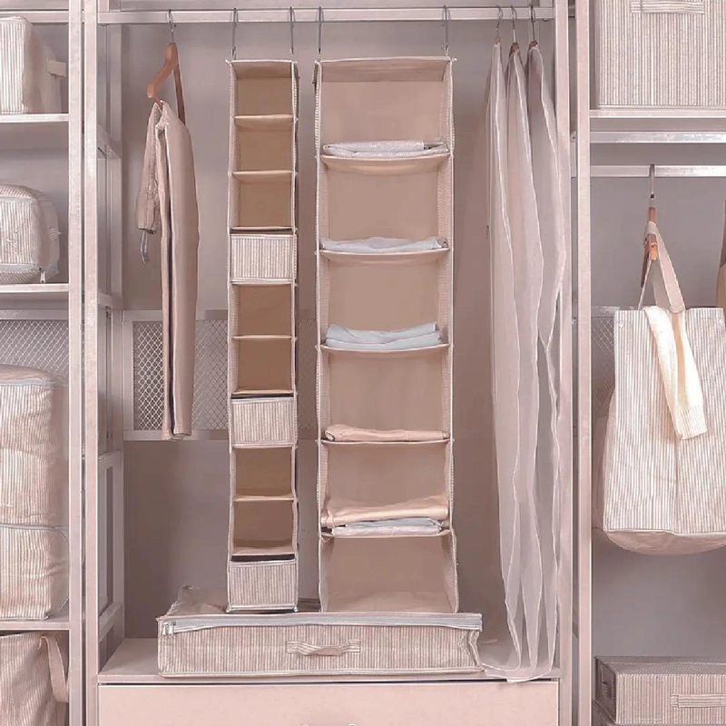 ORGANIZADOR COLGANTE PARA CLOSET CON 6 COMPARTIMENTOS PLEGABLE - 4