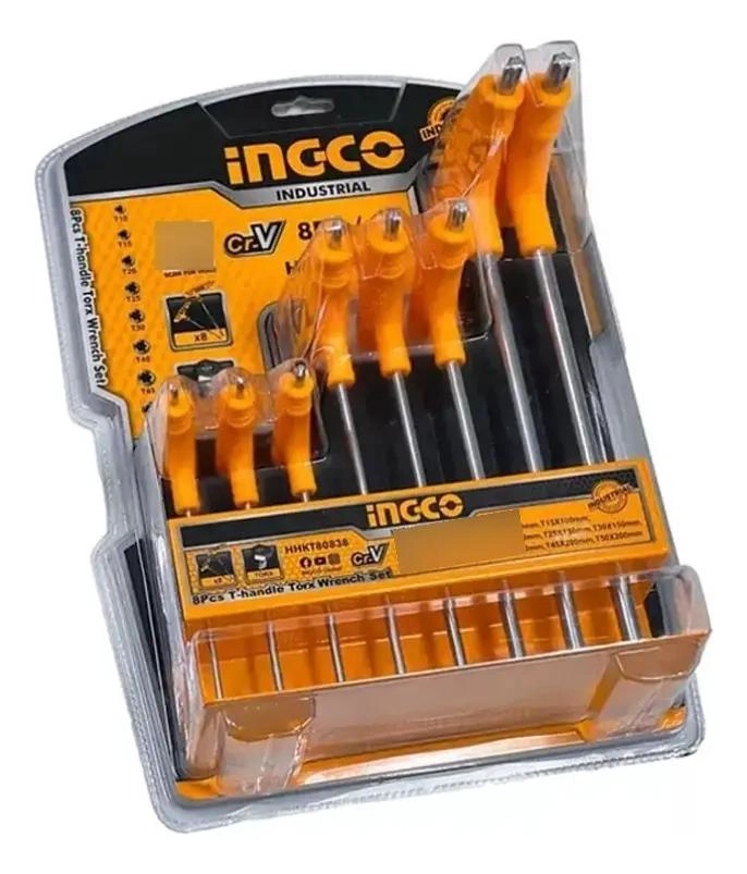 JUEGO DE LLAVE TORX 8 PIEZAS COLOR AMARILLO - 3