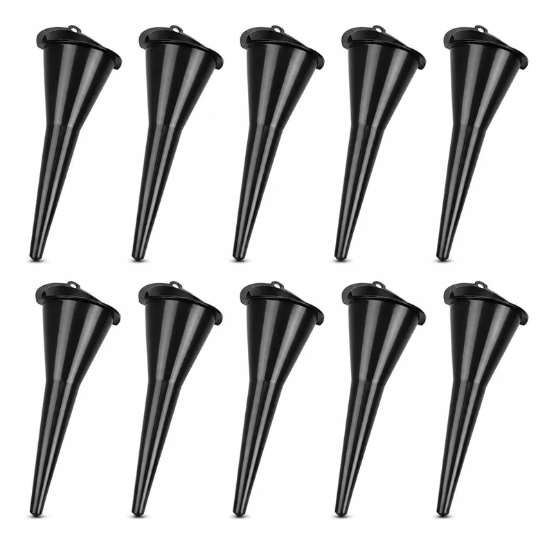 EMBUDO LARGO DE POLIPROPILENO PARA LIQUIDOS CON BOCA DE 8 CM Y 27 CM DE LARGO - 1