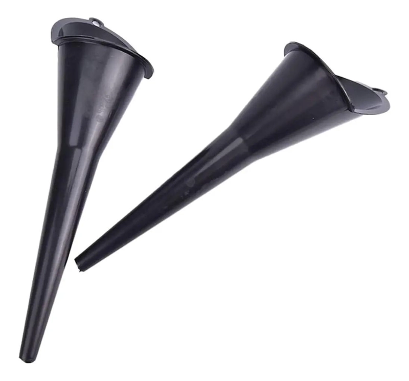 EMBUDO LARGO DE POLIPROPILENO PARA LIQUIDOS CON BOCA DE 8 CM Y 27 CM DE LARGO - 2