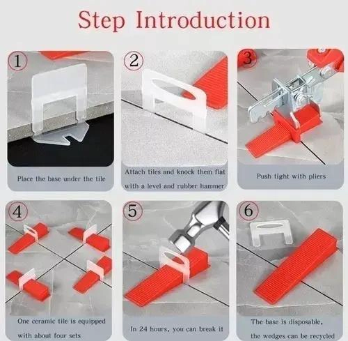 CLIPS NIVELADORES PARA CERAMICA Y PORCELANATO 1.5MM 400 UNIDADES - 1