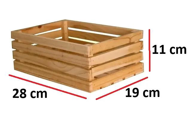 CAJA DE MADERA DECORATIVA PARA ORGANIZACION DE ARTICULOS - 2